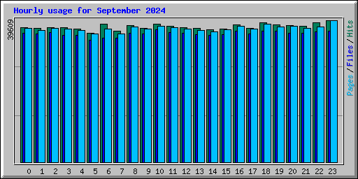 Hourly usage for September 2024